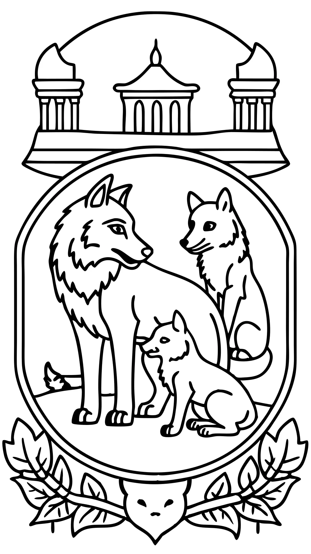 Historia de Shewolf Página para colorear de Roma Antiguo